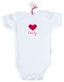 Baby Onesie  - Customize with hand crocheted Picture and a baby's Name in 3D paint!