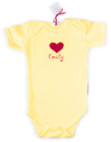 Baby Onesie  - Customize with hand crocheted Picture and a baby's Name in 3D paint!